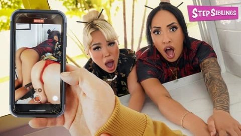 Luna Luxe & Kona Jade – Caught & Stuck Intense Fun