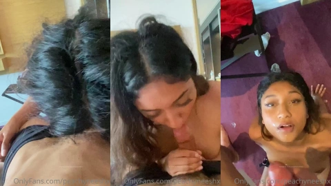 Huge Facial Soaks Wet PeachyNeeshx's Face