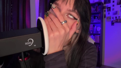 ASMR Mouth Sounds - Sage's Inaudible Whispers (3Dio)